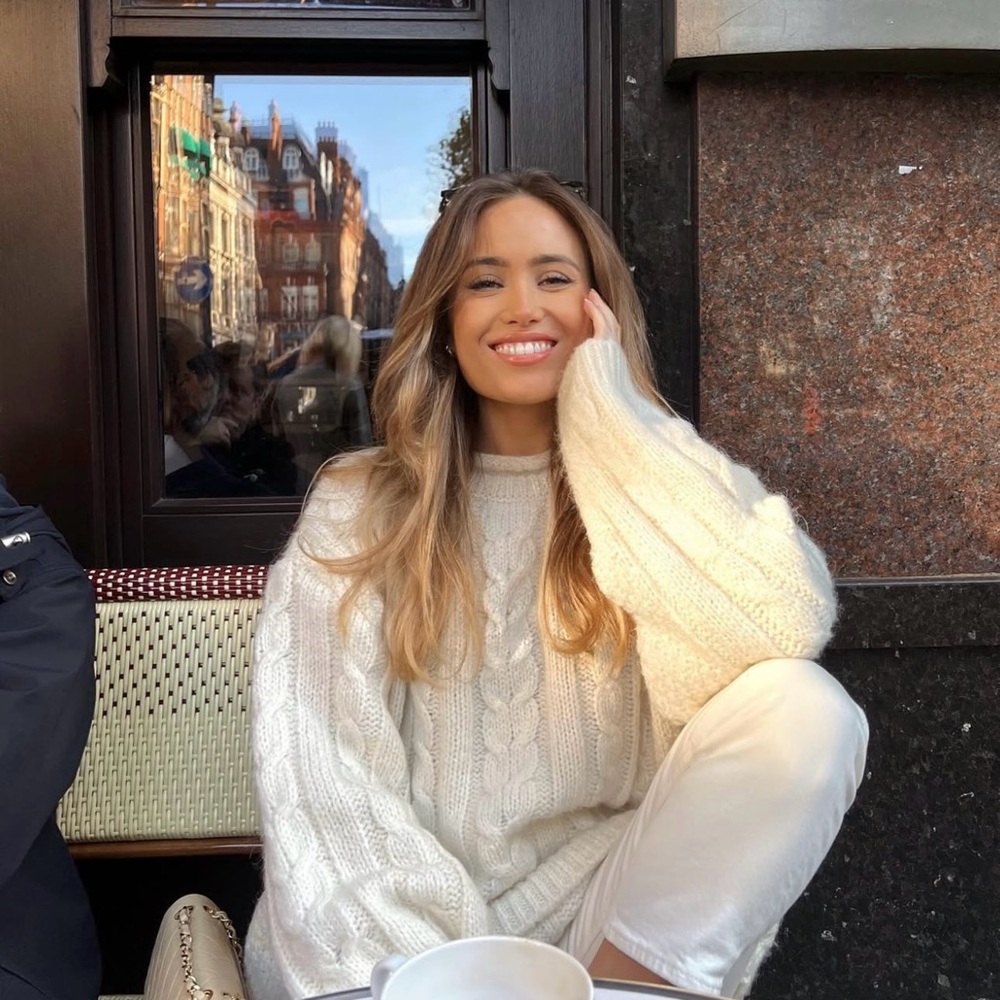 New MANGO Cozy Cable Knit Wool blend Sweater